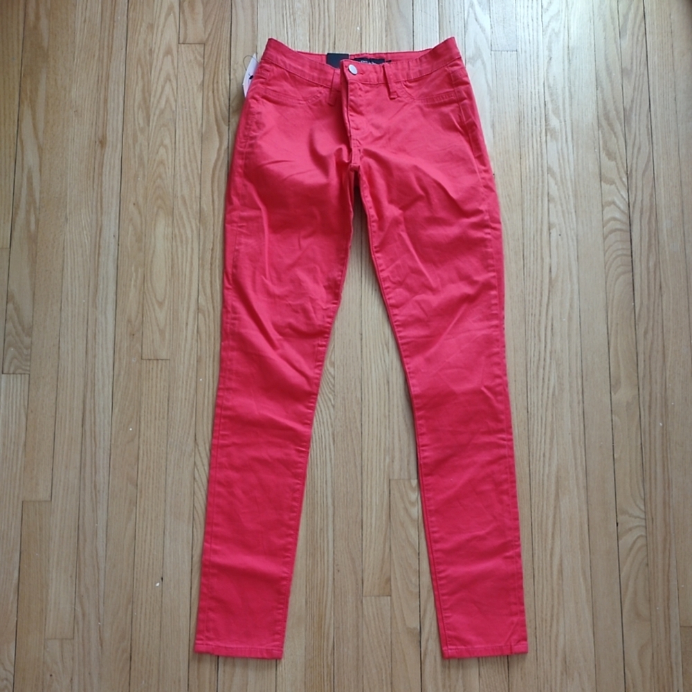 Calvin Klein Jeans Women's Bright Red Skinny Jeans. Size 4